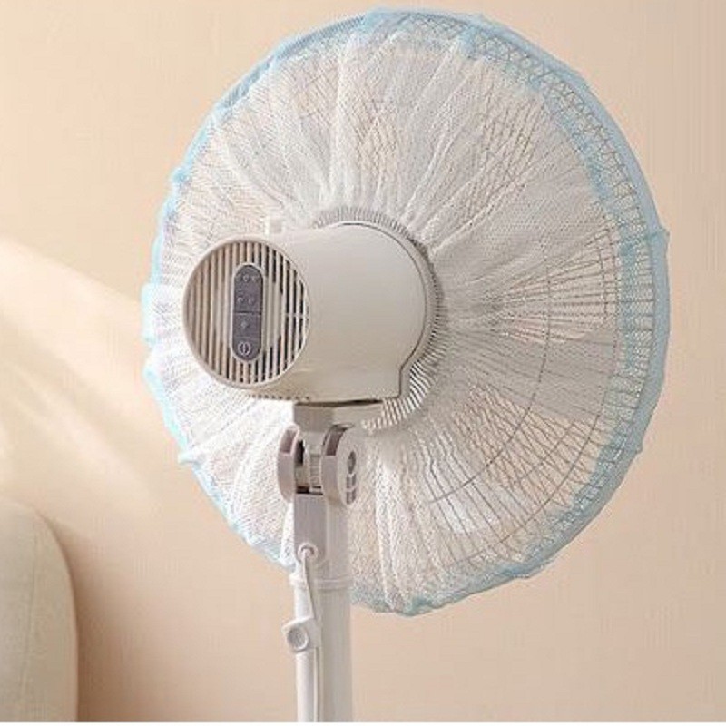 Lưới Bọc Quạt Bảo Vệ Giữ An Toàn Cho Bé Hình Thù Ngộ Nghĩnh Trang Trí Quạt Có Dây Rút Tiện Lợi