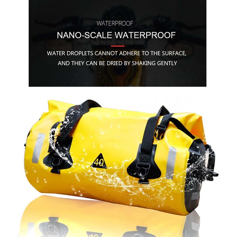 Túi Đựng Hành Lý Chống Thấm Nước 40L/60L/80L Gắn Đuôi Xe Mô Tô/Du Lịch