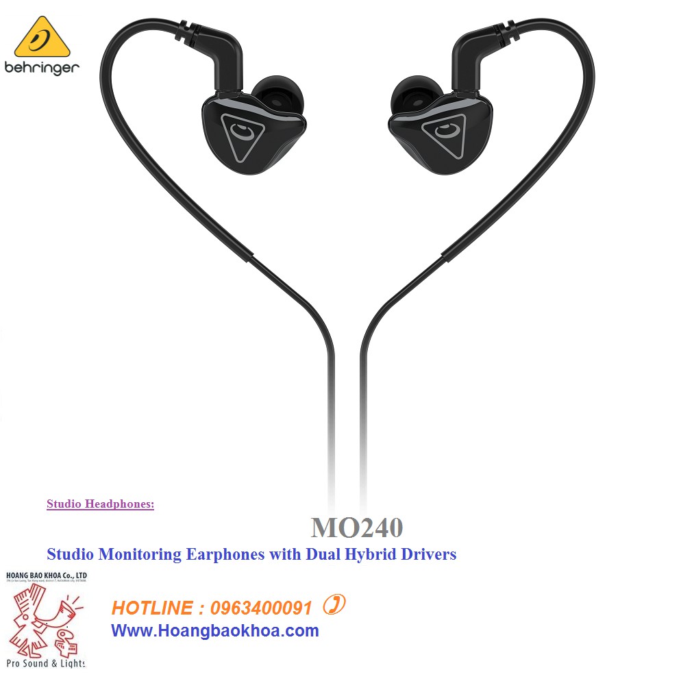 Tai Nghe Monitor Behringer MO240 - Studio Headphones Behringer