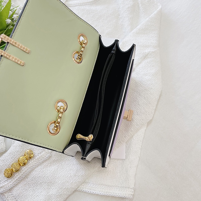 Túi Đeo Vai Hình Vuông Màu Sắc Thời Trang Phong Cách Hàn Quốc Cho Nữ