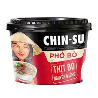 Phở Bò CHINSU có thịt nguyên miếng 132g/hộp