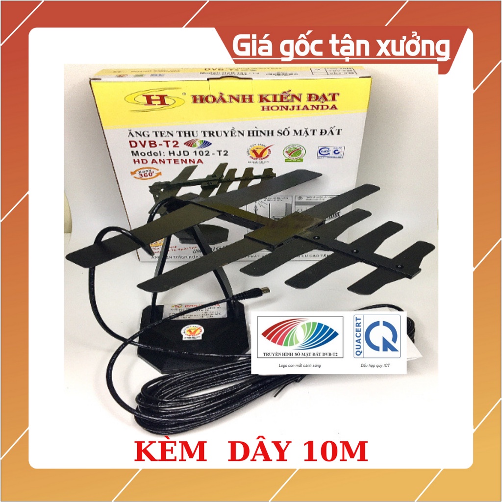 ⊙❒☽ANTEN Thông Minh 360 Kỹ Thuật Số DVB T2 Model HKD 102 (Chính Hãng) - Ăngten mặt đất dùng trong nhà