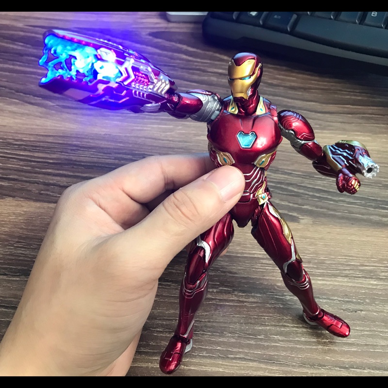 Mô Hình Iron Man Mark 50 Mk50 SHF Avenger Infinity War Bandai Cao 16cm