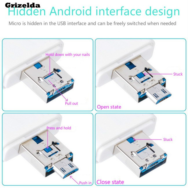 Đầu Đọc Thẻ Nhớ Sd Đa Năng Cổng Micro Usb Otg Cho Điện Thoại Android | BigBuy360 - bigbuy360.vn