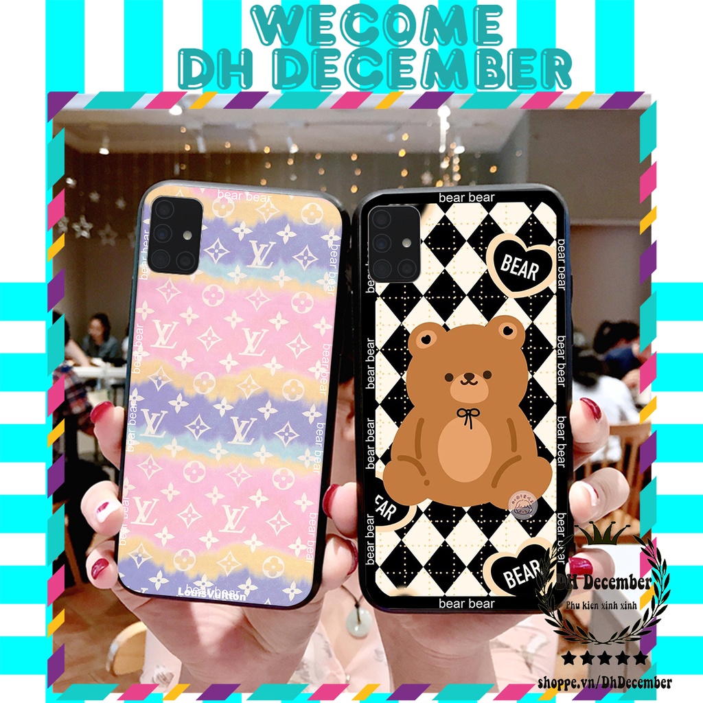 Ốp lưng Samsung A31 / A51 / A71 in hình 3D GẤU HỒNG-GẤU BE3R -XINH XẺO CỰC ĐẸP