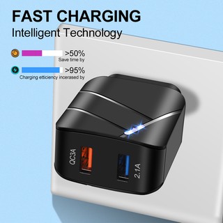 Cốc Sạc Nhanh 28w Qc3.0 + 2.1a