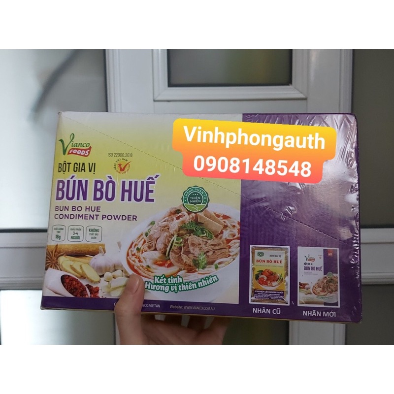 Gia vị Bột Bún Bò Huế Việt Ấn 18gr ( Vianco)