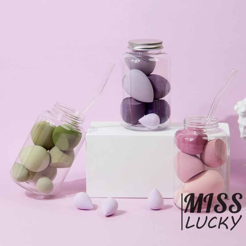 ❤HHN-VN 7Pcs Soft Hydrophilic Dry Wet Makeup Sponge Puff Smooth Foundation Cosmetic Beauty Eggs Face