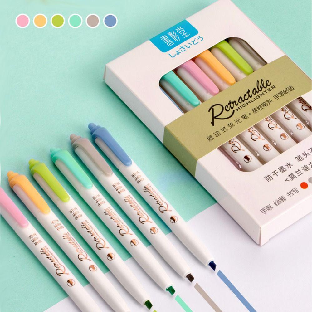 CHOOKEY Set 6 Bút Bắt Sáng Màu Sắc Ngọt Ngào