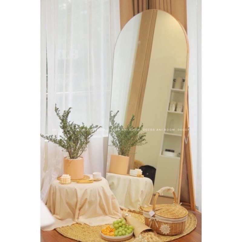 Gương soi toàn thân mẫu vòm tràn viền decor ảnh viện áo cưới A4