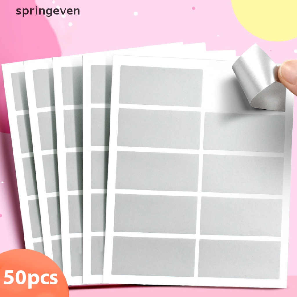 Set 50 miếng dán nhãn cào dành cho văn phòng hoạt động tiệc tùng may mắn