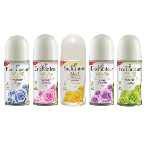 *Lăn khử mùi Enchanteur dạng sữa hương nước hoa.