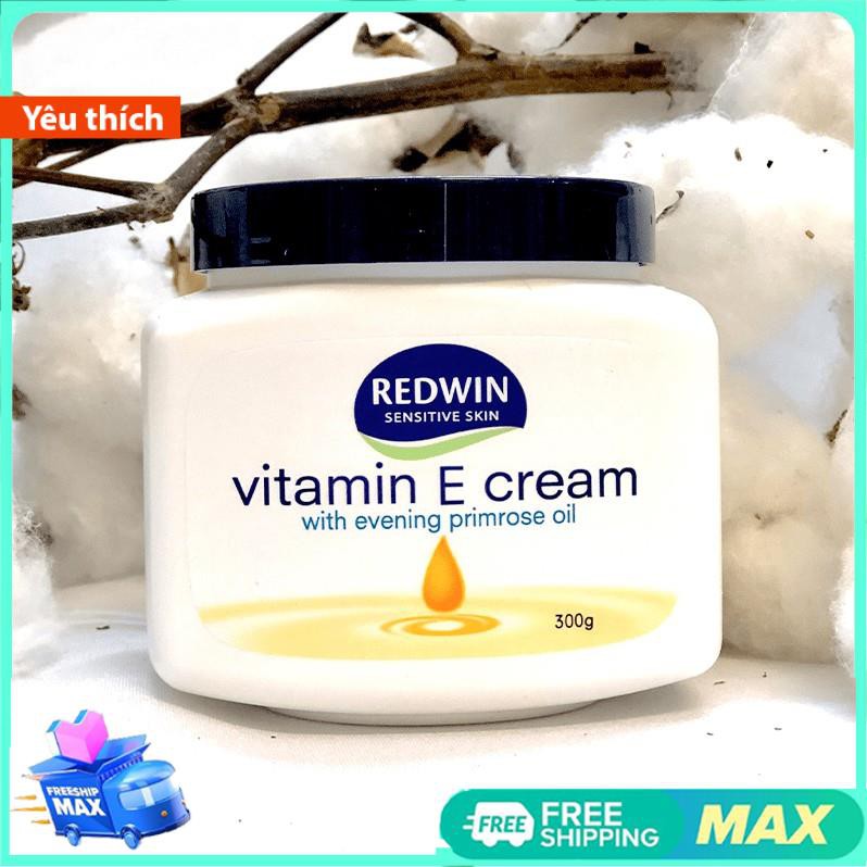 Kem dưỡng da vitamin E và tinh dầu hoa anh thảo giúp da mềm mịn, sáng bóng, căng mịn cho mọi lứa tuổi Redwin, Úc