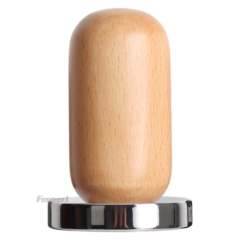 [FENTEER1] Wooden Grip Espresso Coffee Tamper 58mm Barista Coffee Bean Press Hammer