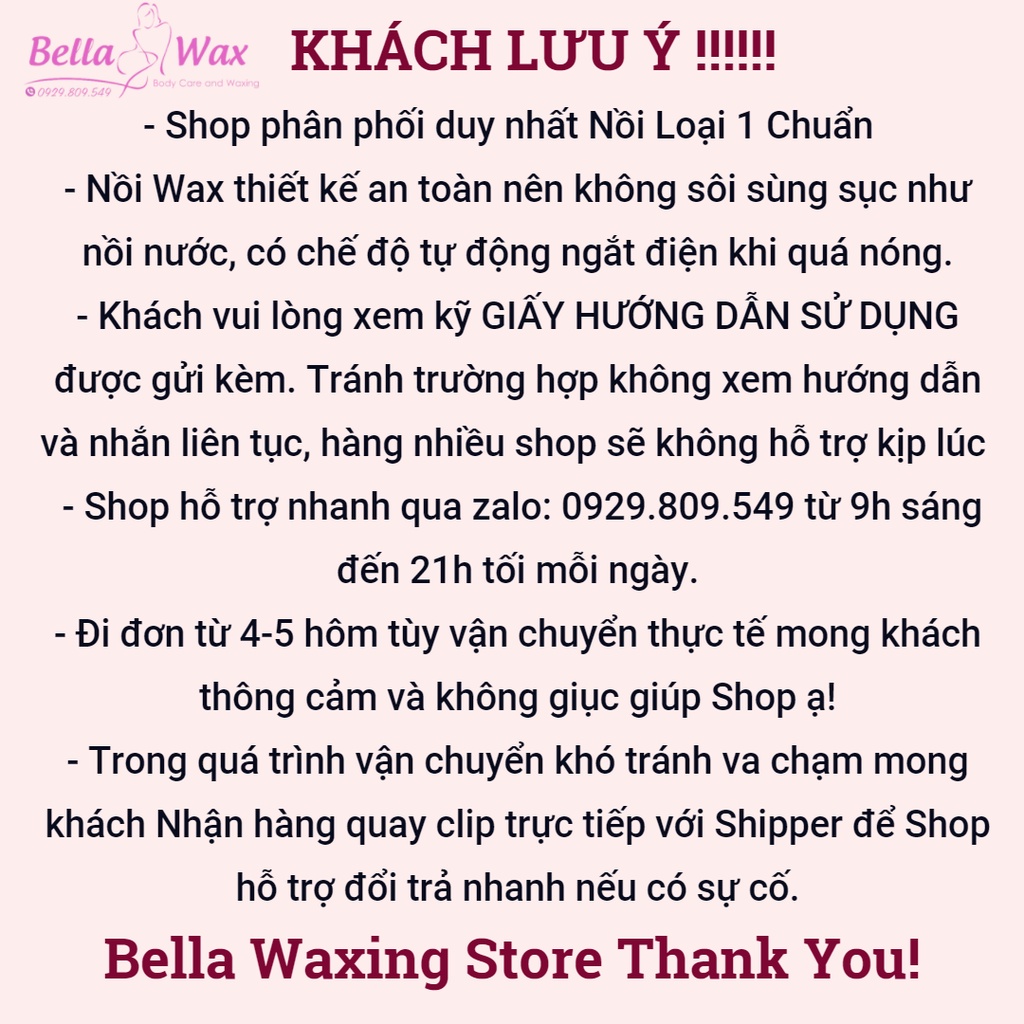 [ Kèm Quà +Hướng Dẫn Sử Dụng ] Nồi Nấu Sáp Waxing Chuyên Dụng