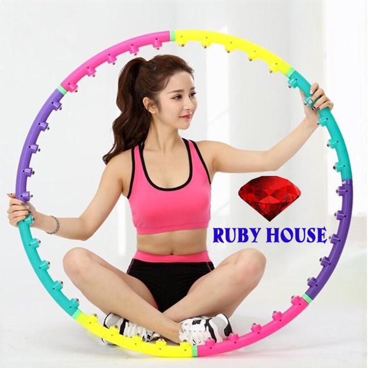 Vòng lắc eo Hula hoop, vòng lắc eo giảm mỡ bụng hiệu quả-Ruby House