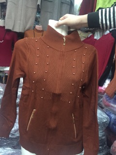 Áo khoác len dệt kim