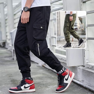 Quần Jogger Thun Nam Túi Hộp Bo Gấu Phối Túi Khóa Kéo Kiểu Dáng Độc Lạ Cá Tính JOGGER NAM 9000027C7