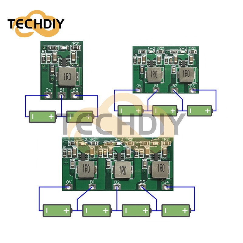 Bảng Mạch Cân Bằng Năng Lượng Pin Lithium/Lifepo4 2S 3S 4S 1.2A 1.3A Chuyên Dụng