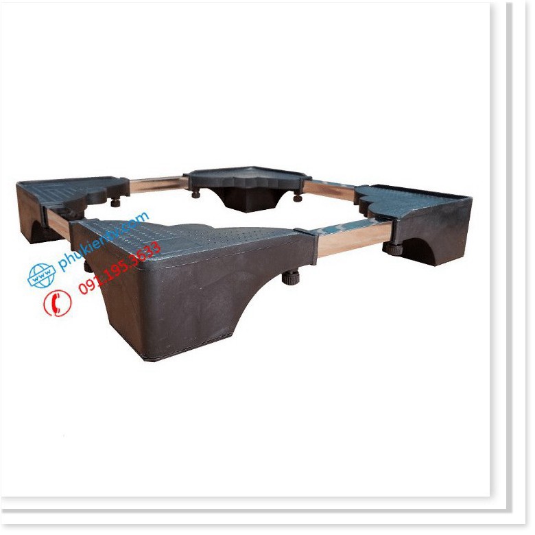 Chân Kệ Kê Máy Giặt Tủ Lạnh Đa Năng - Chân Đế Máy Sấy, Máy Rửa Bát Bê Tông Siêu Dày Chịu Tải 400 Kg