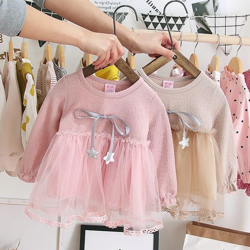 Đầm Tutu phối lưới cho bé gái