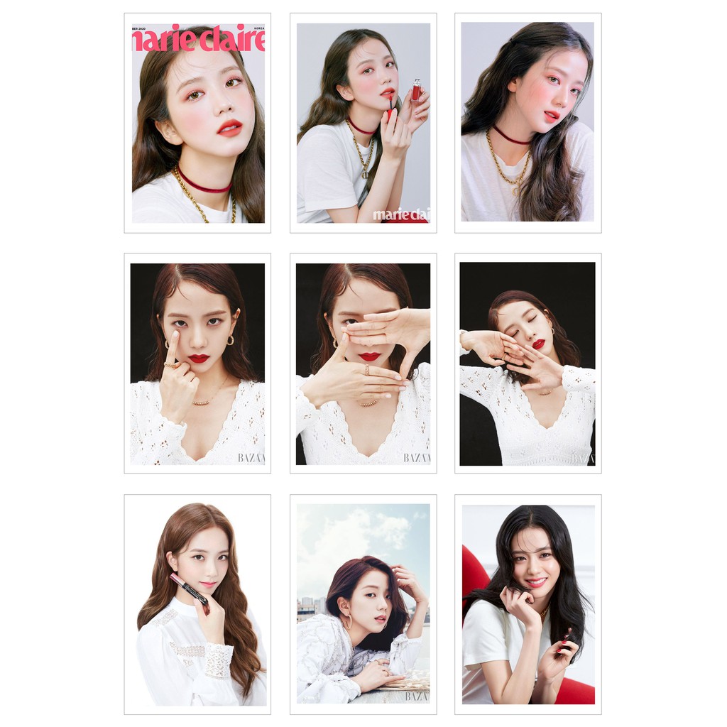 [Ép Lụa] Lomo Card 45 Ảnh JISOO Magazine