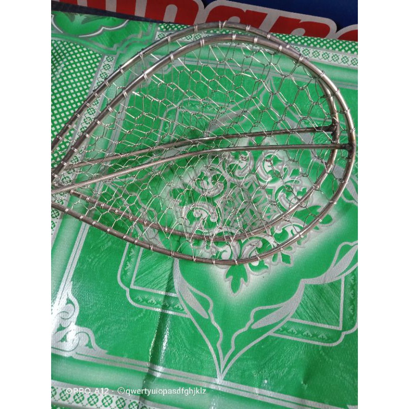 Vợt dớt cá dũm bằng inox 12× 17cm