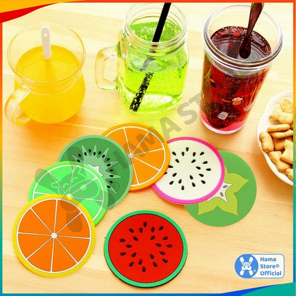 Miếng lót ly silicon chống trượt HAMA in hình thú dễ thương | GD_NB_014