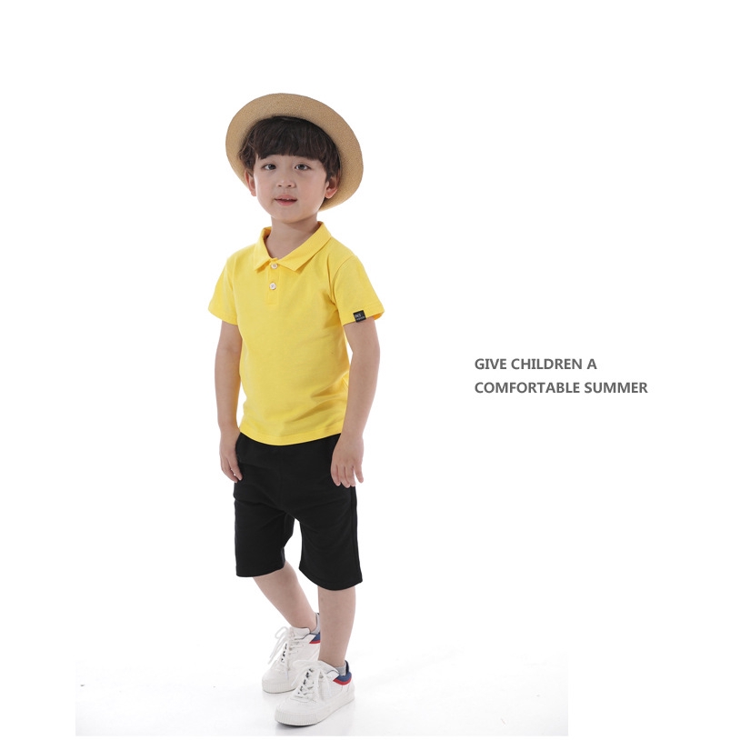 Áo Thun Polo Ngắn Tay Chất Liệu Cotton Thời Trang Dành Cho Trẻ Nhỏ