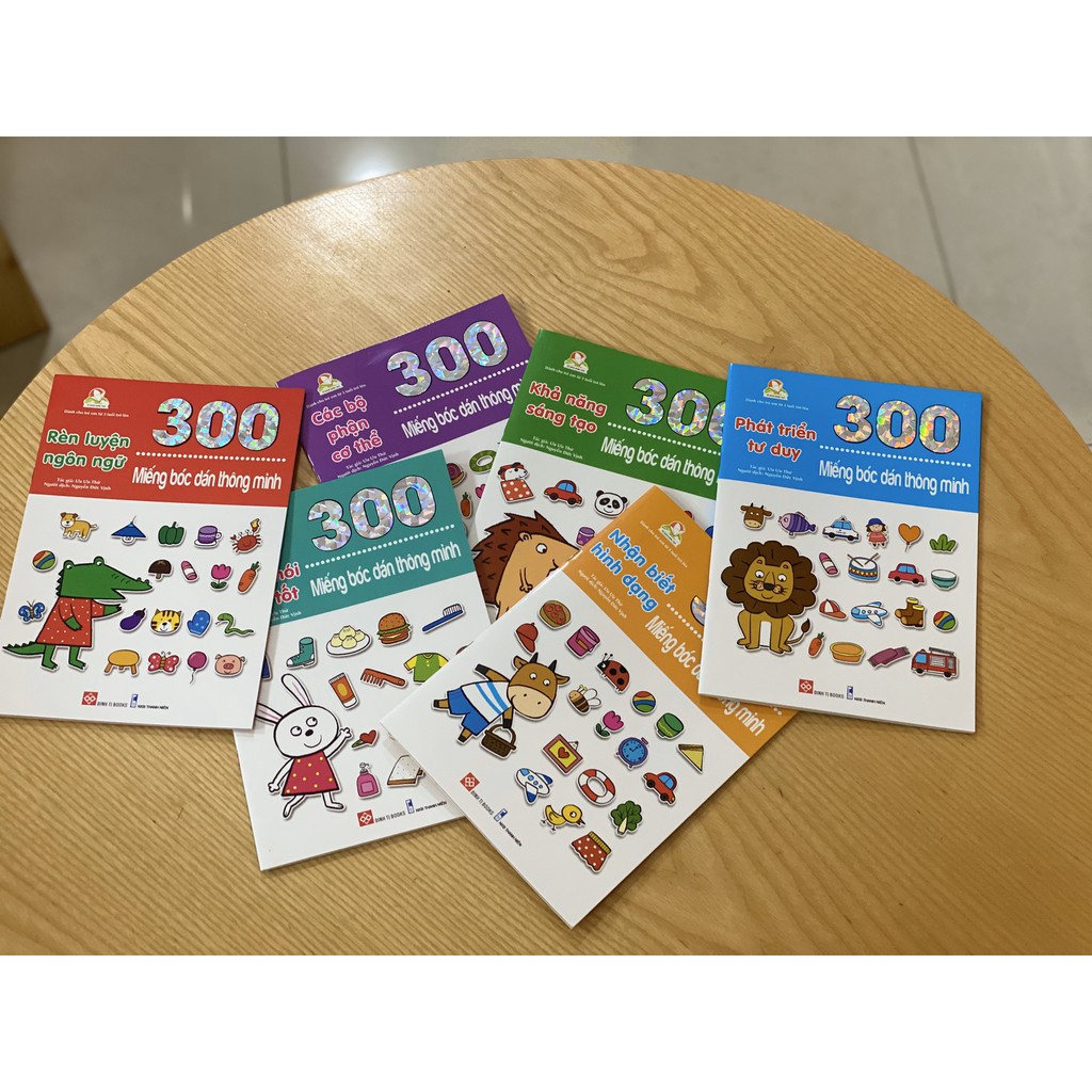 [Mã LIFEXANH24 giảm 10% đơn 99K] Sách - Combo 300 Miếng Bóc Dán Thông Minh (6 Cuốn) | BigBuy360 - bigbuy360.vn
