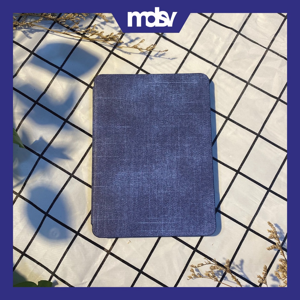 Bao da cover Kindle Paperwhite Gen 5 11th vân vải tự động tắt mở sang chảnh cứng cáp đến giật mình