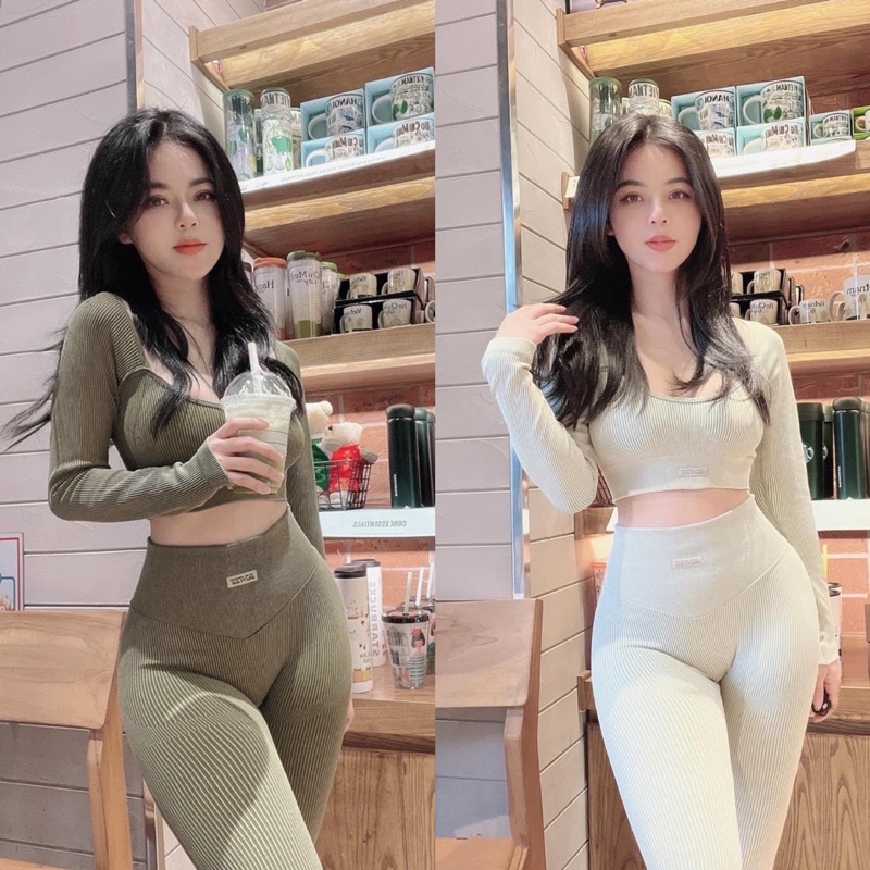 Bộ Intensity Tay Dài Quần Lưng Cao Chun Mông