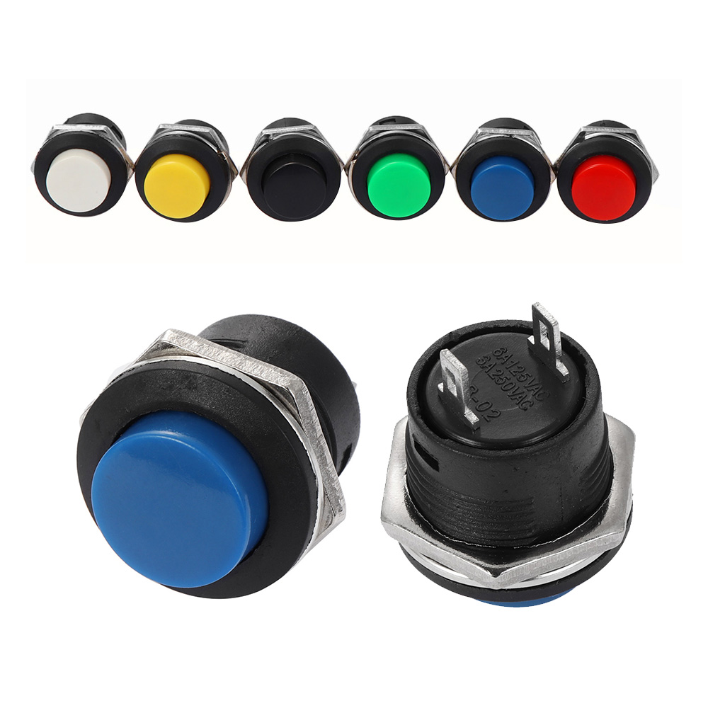 Set 2 / 5 Công Tắc Ấn 16mm Cho Xe Hơi / Tàu Thuyền