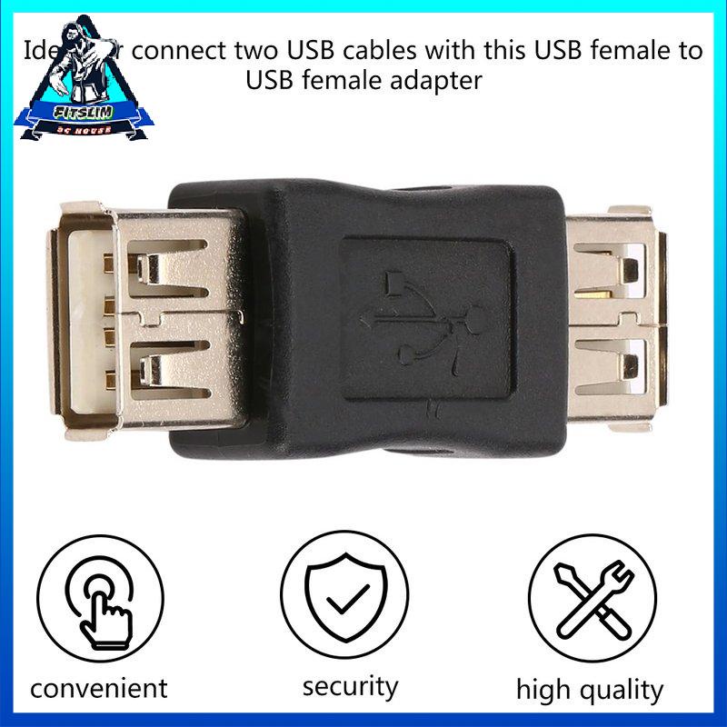 [Fitslim] USB 2.0 Type A Female to A Female Coupler Adapter Connector F/F Converter