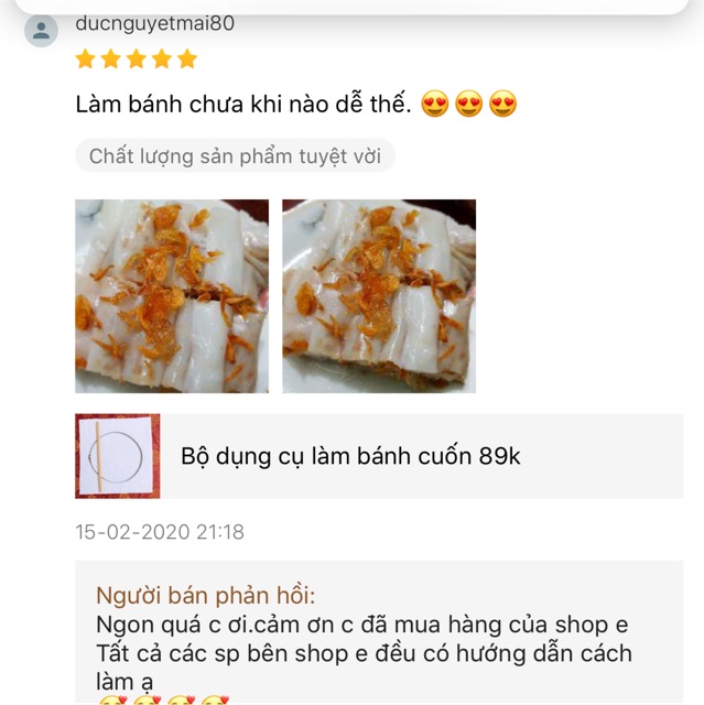 Bộ khuôn làm bánh cuốn tại nhà