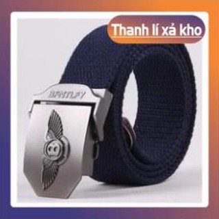 Thắt lưng nam vải dù mặt BFNT phong cách lính