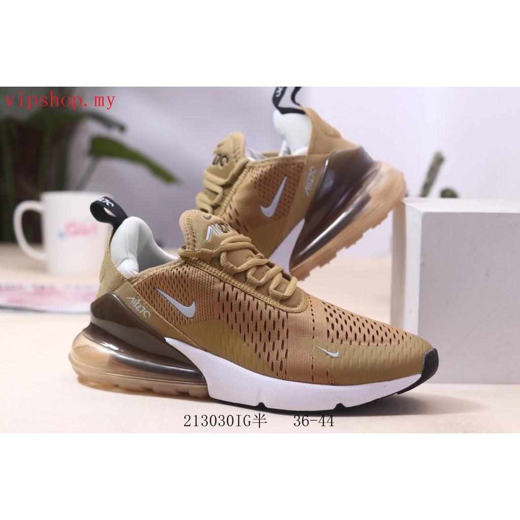 Discount Nike Air Max 270 men women sports running walking shoes yellow