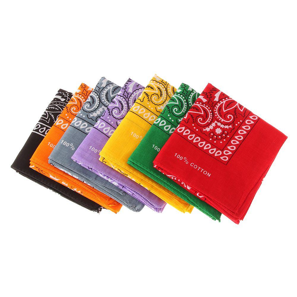 Gói 12 Khăn Bandana Đeo Cổ / Khăn Tay Họa Tiết Paisley Độc Đáo Cho Nam Và Nữ