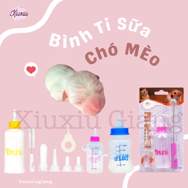 Bình Ti Chó Mèo Pet Bottles Diil - Xiuxiu Giang