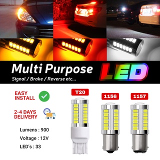 1 chiếc bóng đèn phanh 33 bóng led 1156 1157 t20/7443