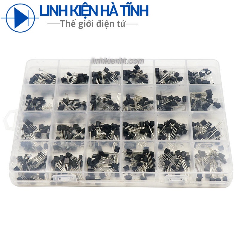 Hộp 24 loại transistor to-92 thông dụng mỗi loại 20 cái tổng 480 cái