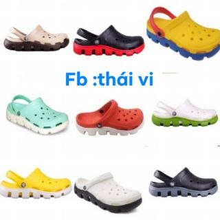 DÉP SỤC C-ROC CÓ LOGO(dập nổi) full size 35-40 hàng đặt 7 ngày nhé.tặng kèm 6stiker ngẫu nhiên