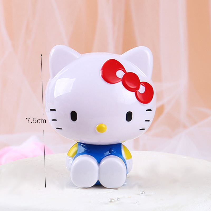 Phụ Kiện Trang Trí Bánh Kem Hình Hello Kitty Dễ Thương