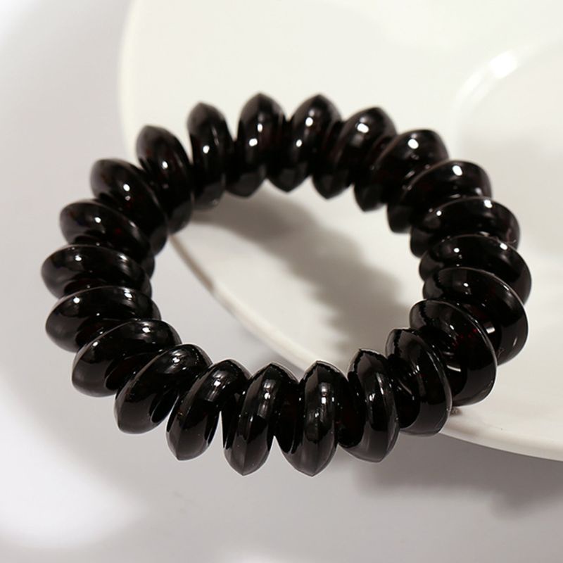 Dây buộc tóc đuôi ngựa 5cm bằng nhựa màu gradient không để lại dấu vết