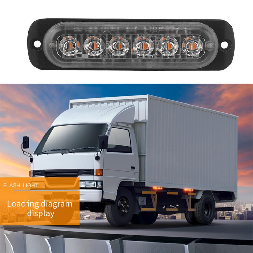 Bộ 6 Đèn LED Cảnh Báo Khẩn Cấp 12V-24V Chuyên Dụng Cho Xe Hơi / Xe Tải / SUV