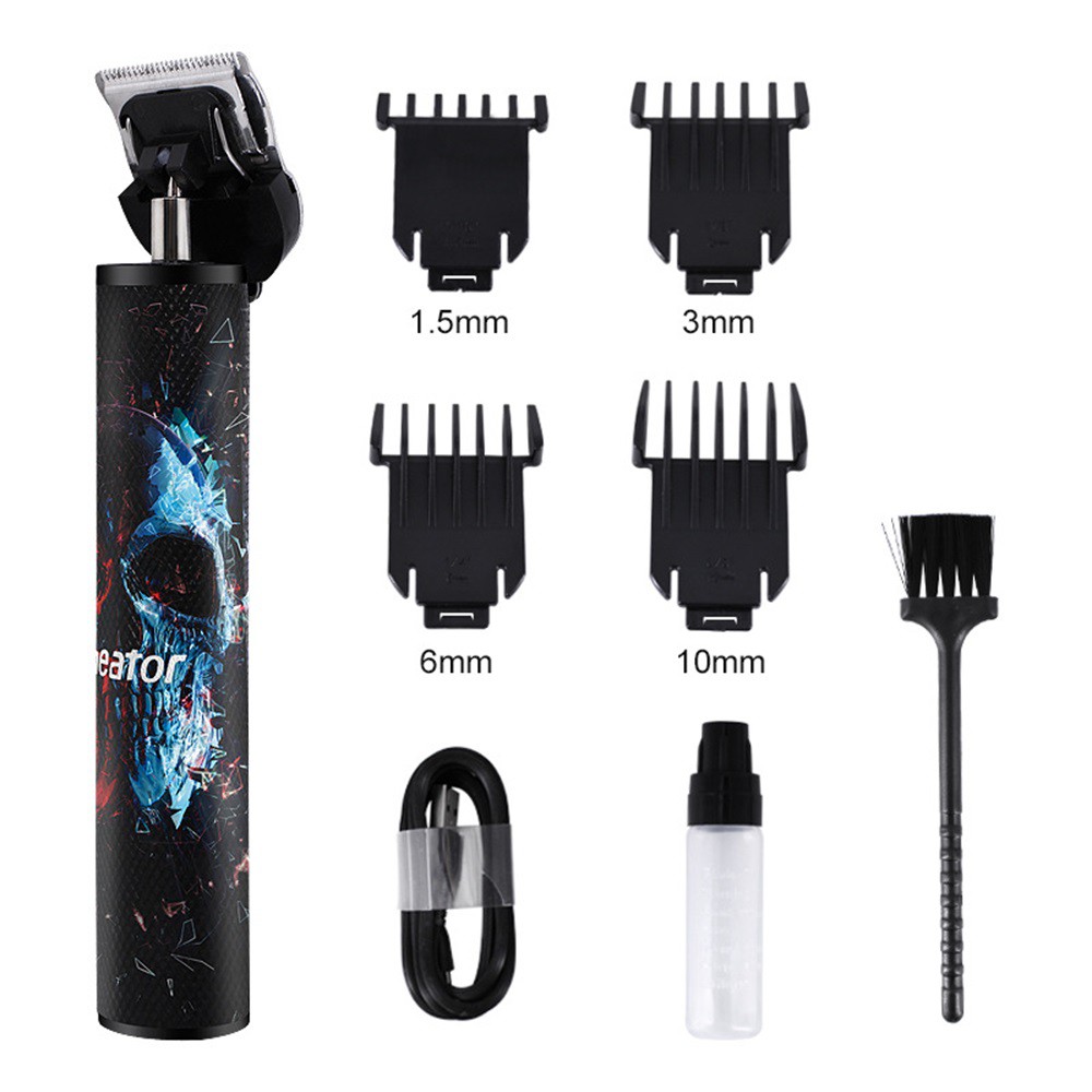 [Factory Outlet] USB Charging Hair Clipper Low Noise Suspended Support Design Round R-shaped Antenna Design Durable Steel Cutter Head