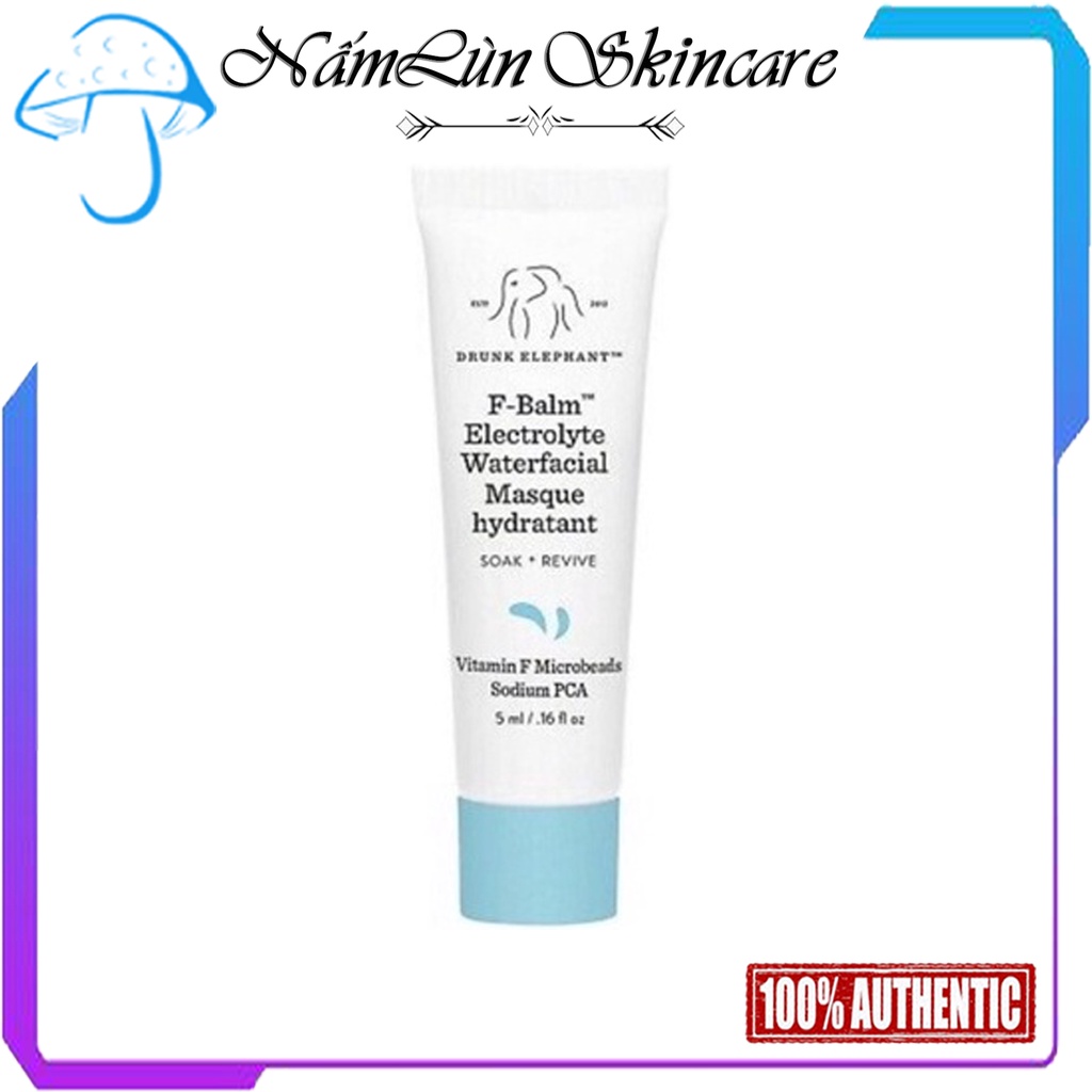 Mặt Nạ Ngủ Cấp Nước Drunk Elephant F-Balm Electrolyte Waterfacial Mask - 5ML [ Bill Sephora ]