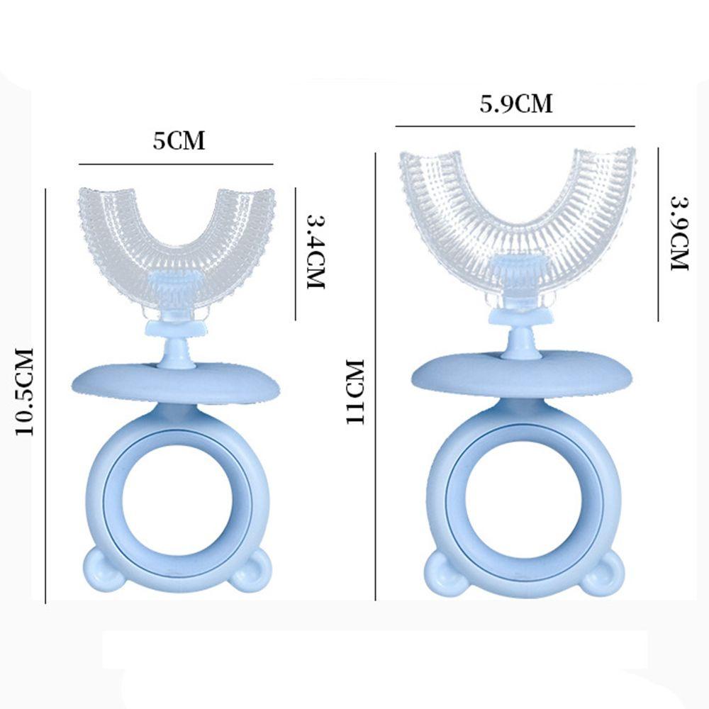 Bàn Chải Đánh Răng Mềm Mại Hình Chữ U Xoay 360 Độ An Toàn Dành Cho Trẻ