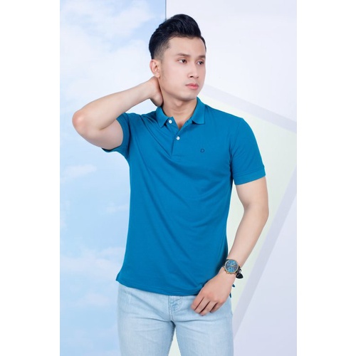 Áo Polo Nam Cổ Dệt Phối Màu Xanh PL0S126 | BigBuy360 - bigbuy360.vn