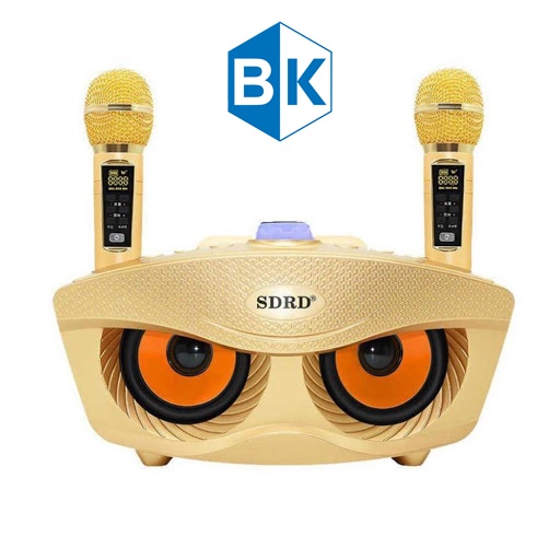 Loa Karaoke Mắt mèo SDRD SD-306/SD-306 Plus Bluetooth, Kèm 2 MIC, có hỗ trợ ghi âm, hát cực phê, âm 